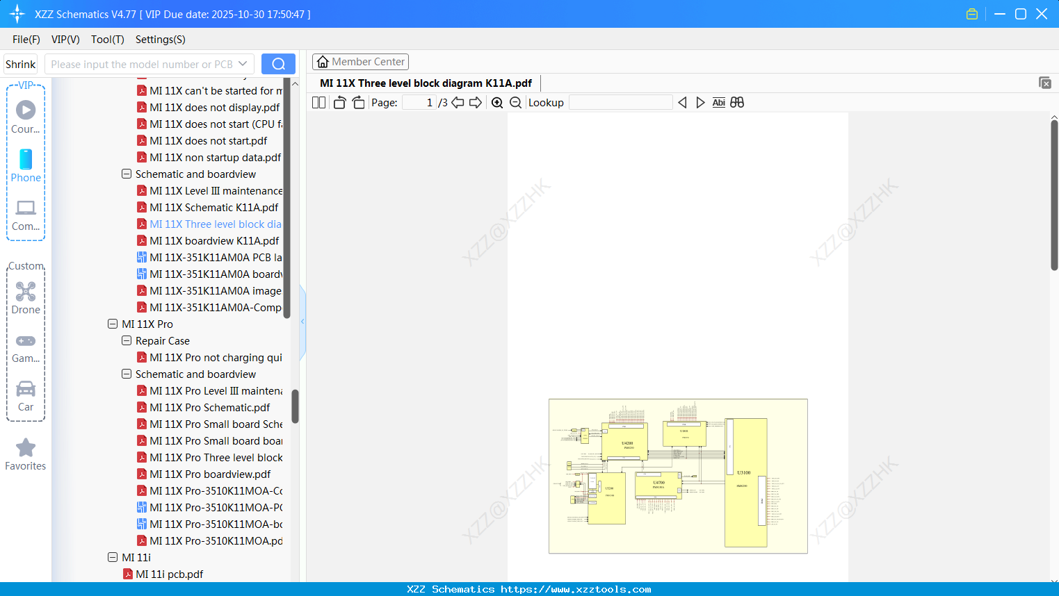 Xiaomi MI 11X Three Level Block Diagram K11A